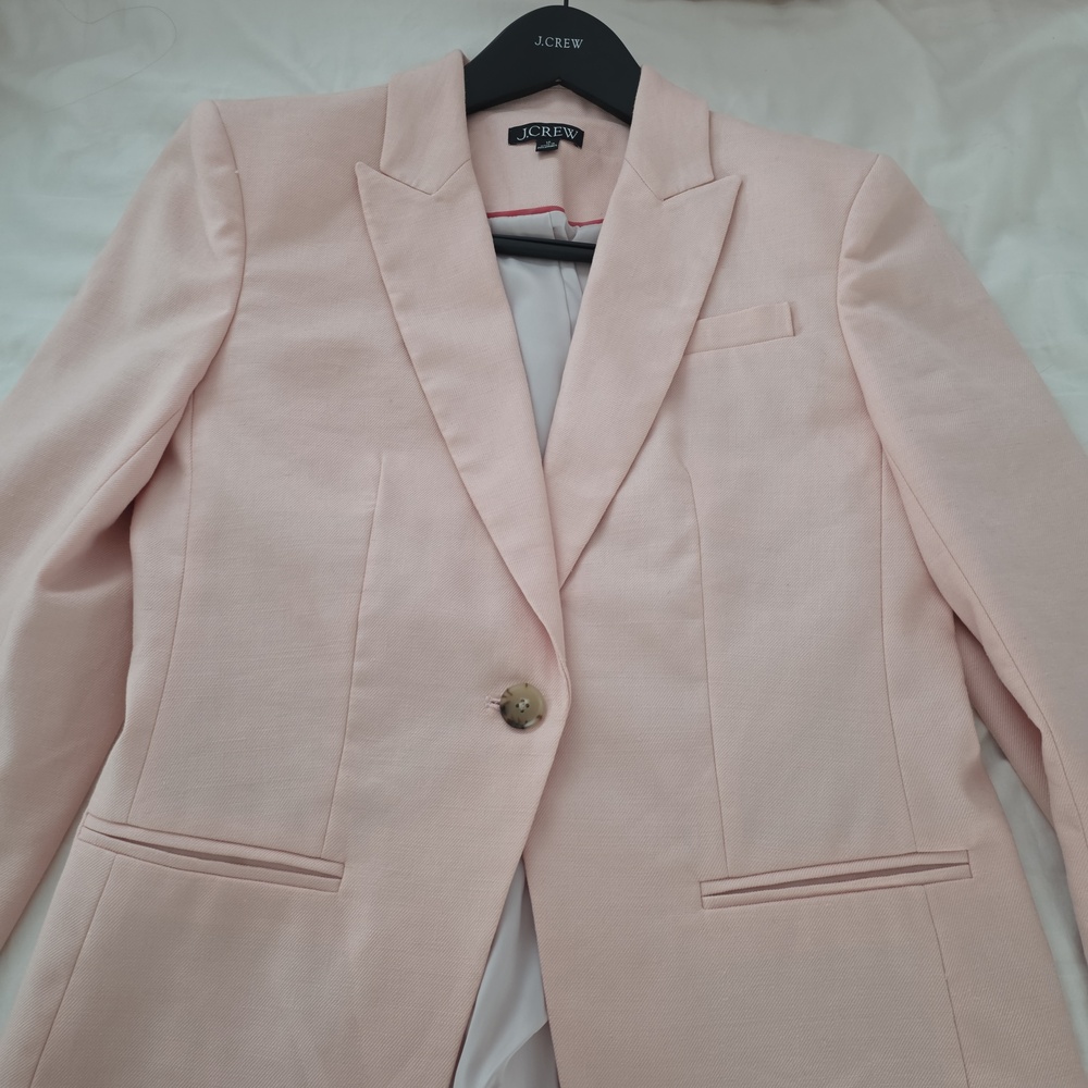 NEW J. Crew Light Peach Linen Blazer